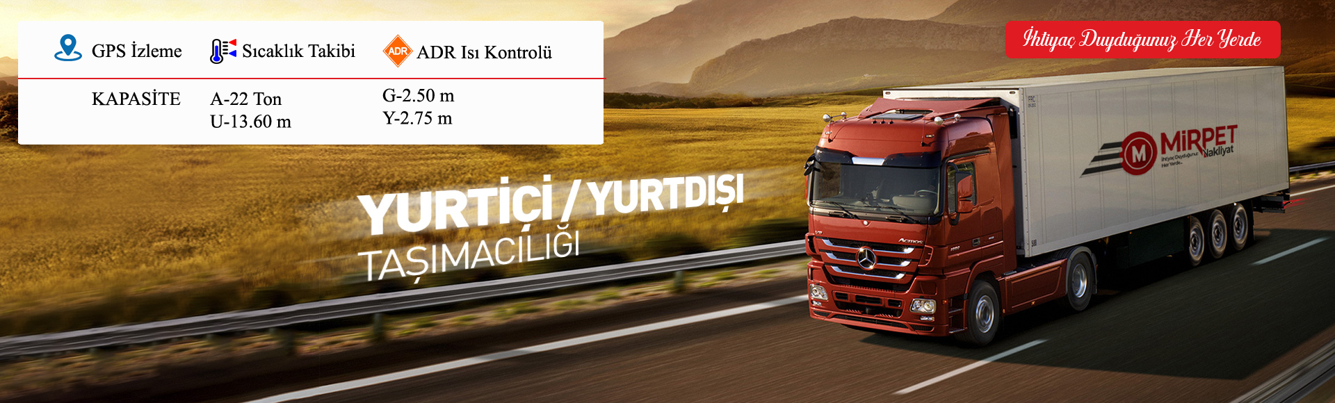 Mirpet Nakliyat: Uluslararası Taşımacılık | Akaryakıt Taşımacılığı